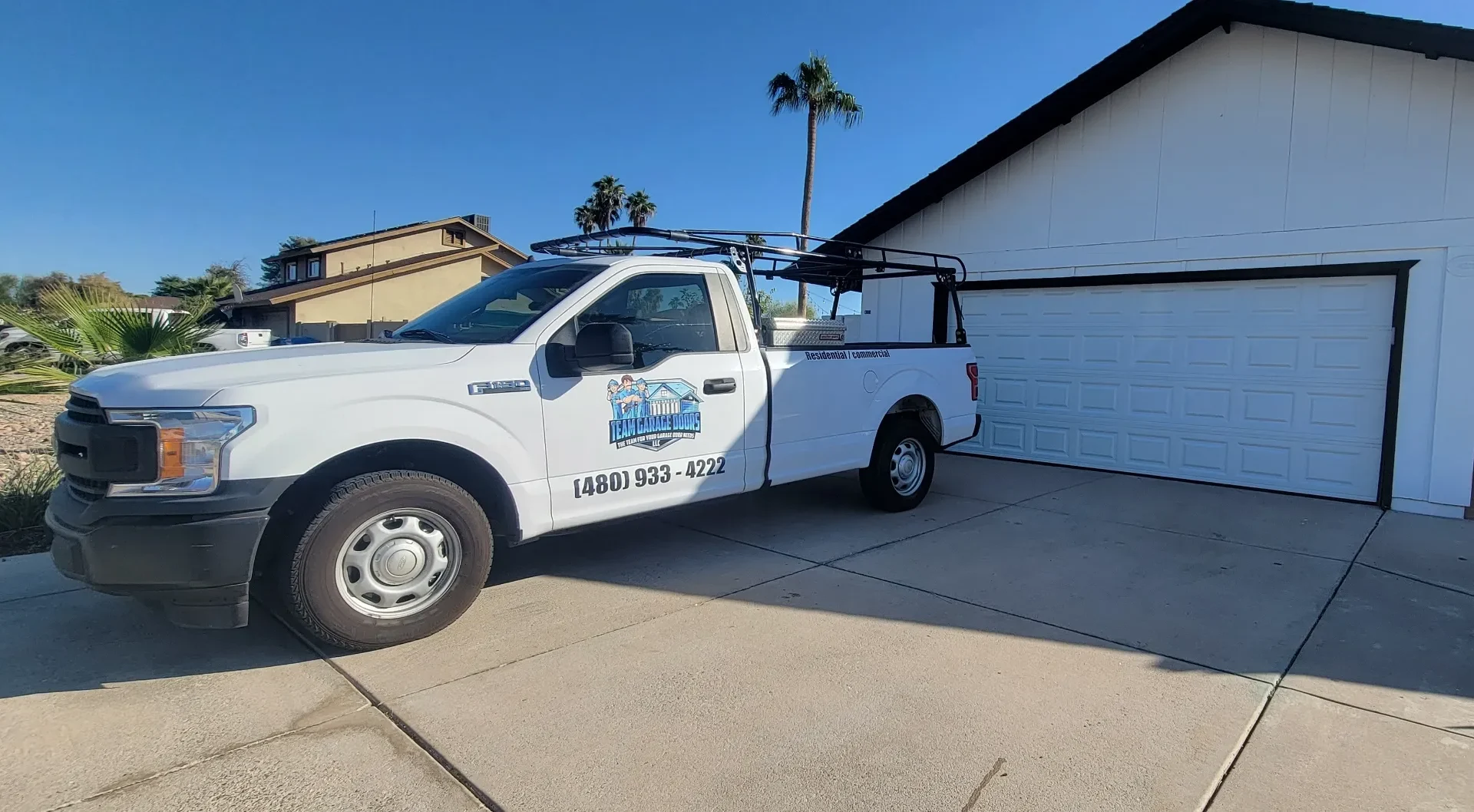 Team garage doors vehicle