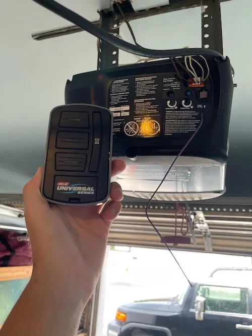 universal garage door remote copy